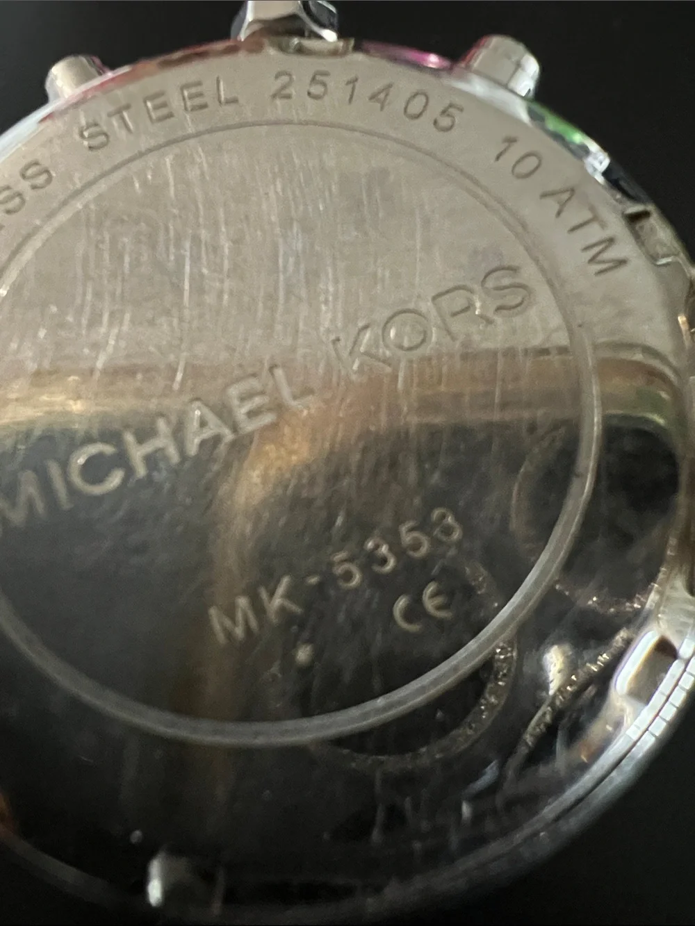 Michael Kors Silver-Tone Crystal Bezel Women's Chronograph Watch